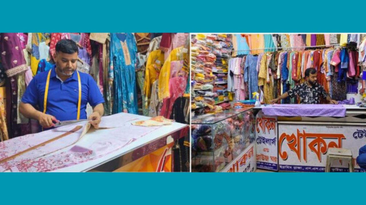 আসছে ঈদ, দর্জিপাড়ায় ব্যস্ততার শেষ নেই