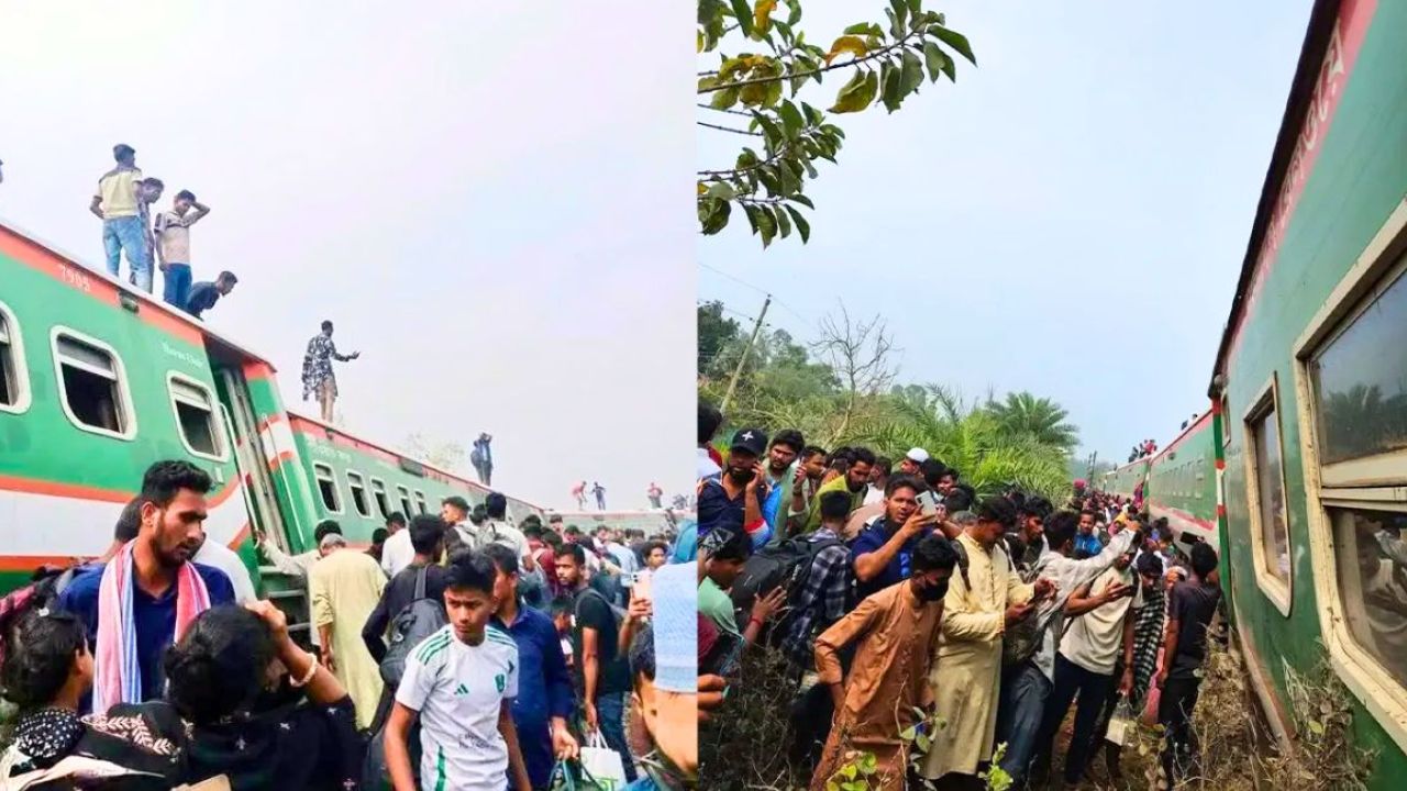 নীলসাগর এক্সপ্রেসের ৭ বগি লাইনচ্যুত, আহত শতাধিক