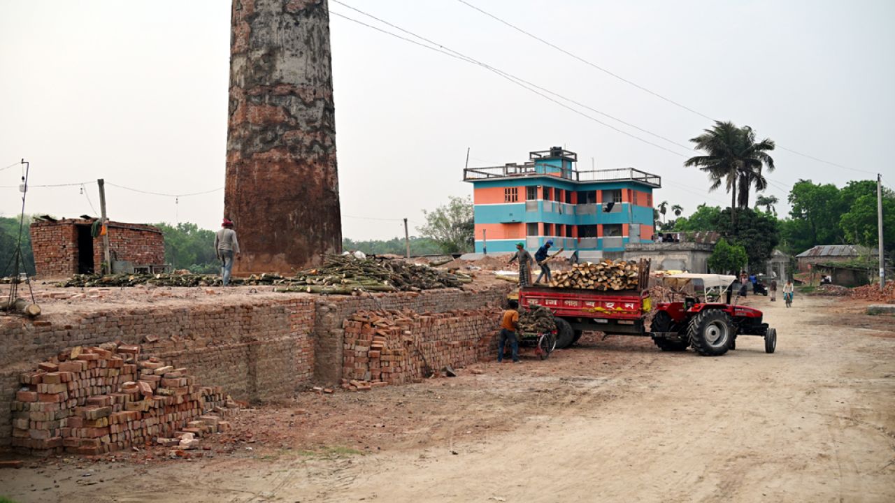 ইটভাটায় কাঠ পোড়ানোয় পরিবেশ হুমকির মুখে