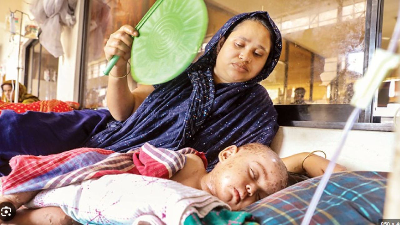 হামের থাবা, যন্ত্রণায় কাঁদছে শিশুরা