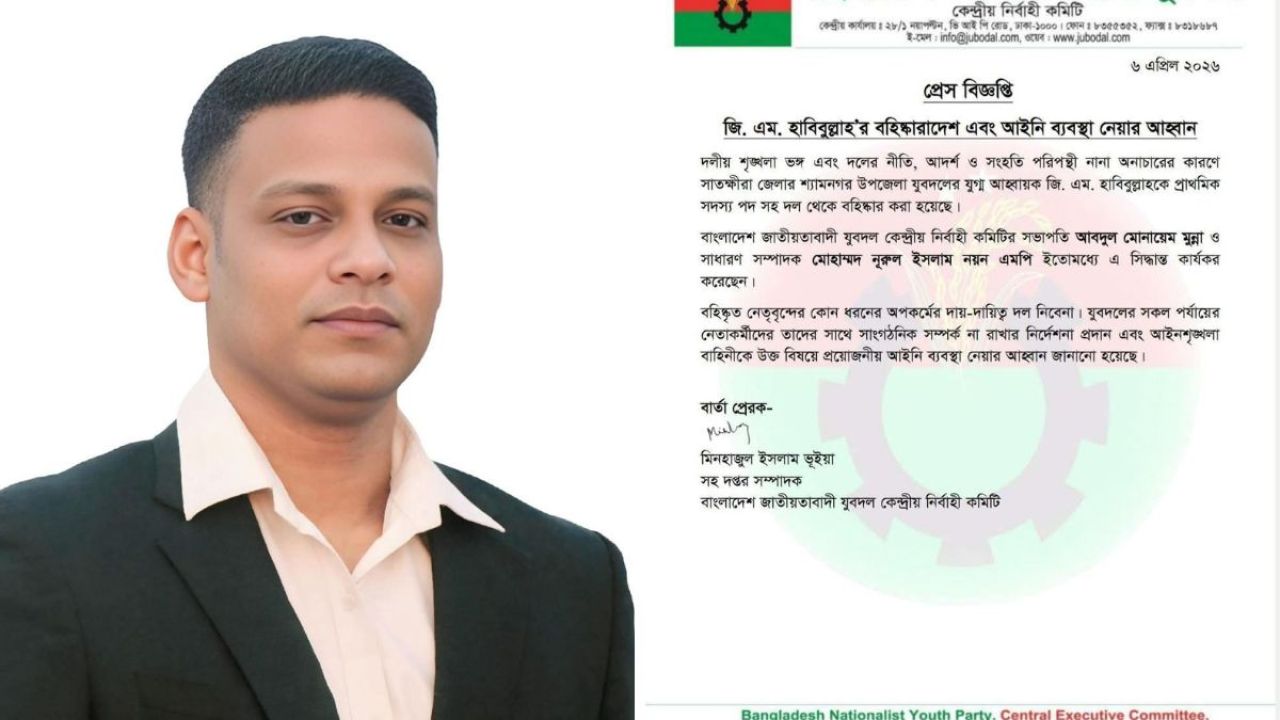 ‘ডিসি-এসপি কিছুই করতে পারবে না’ বলা সেই যুবদল নেতাকে বহিষ্কার