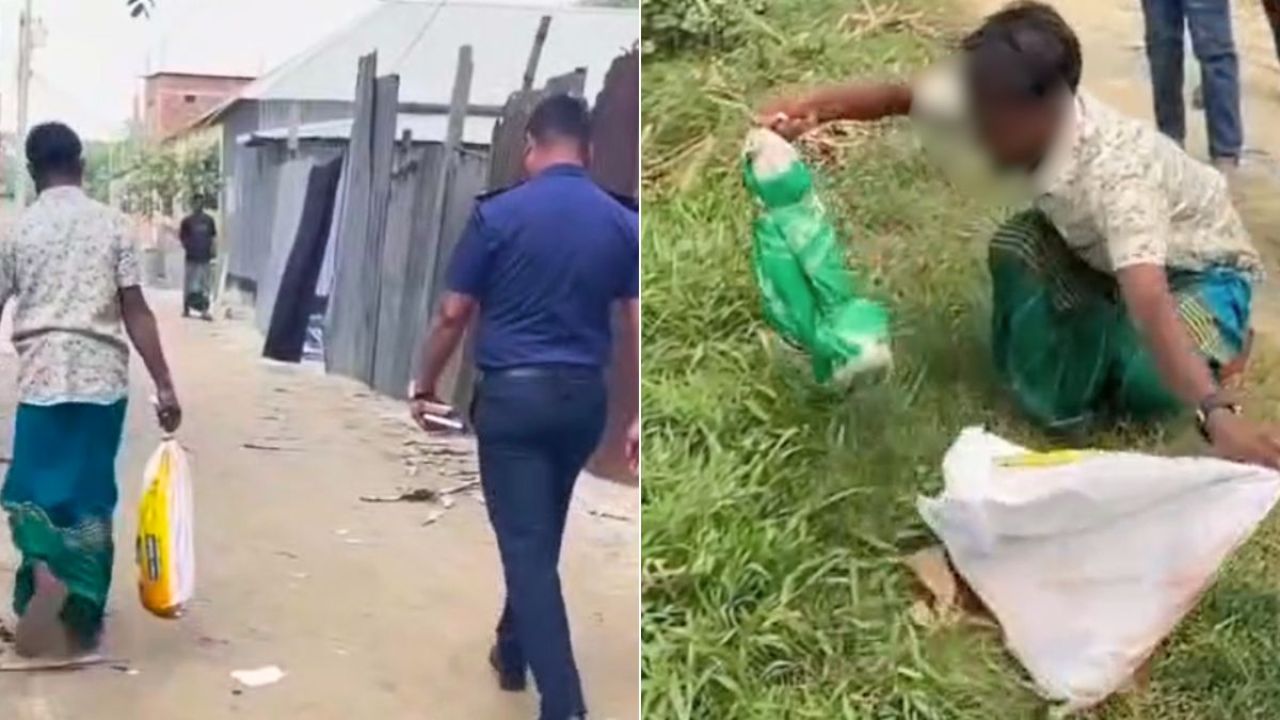 ধামরাইয়ে ব্যান্ডেজে মোড়ানো পায়ের খণ্ডিত অংশ উদ্ধার