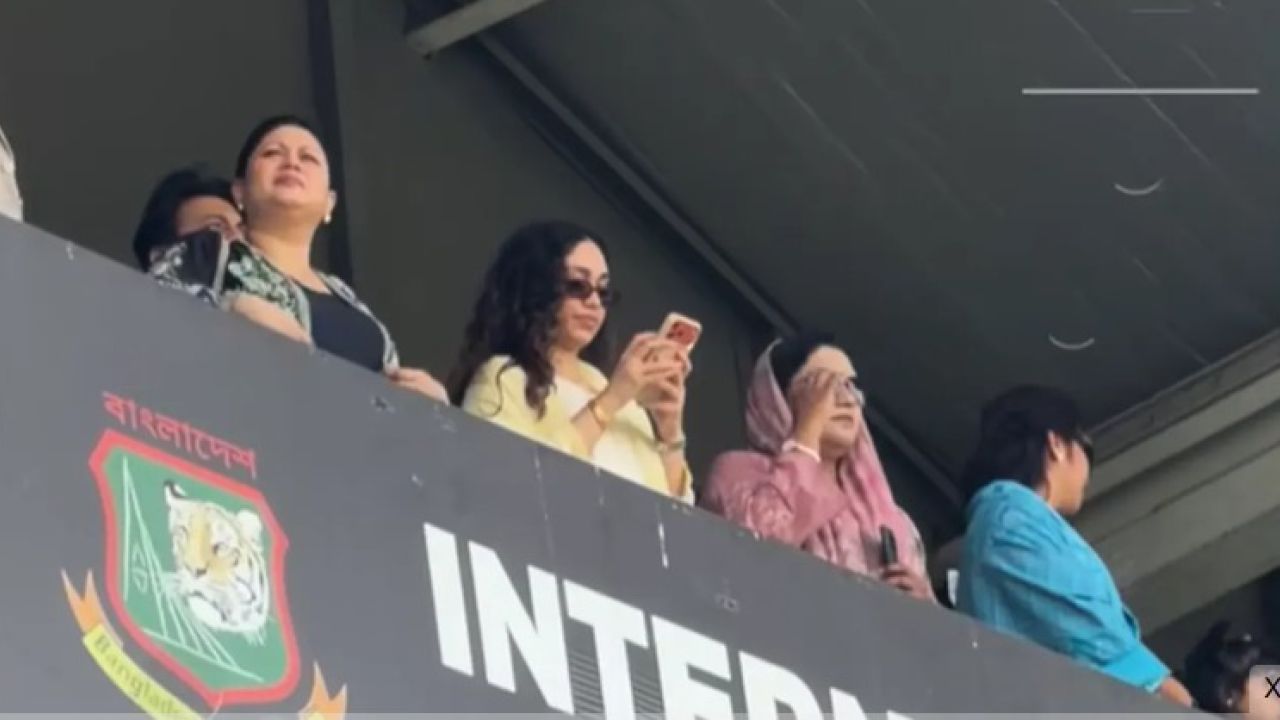 বাংলাদেশের খেলা দেখতে স্টেডিয়ামে জাইমা