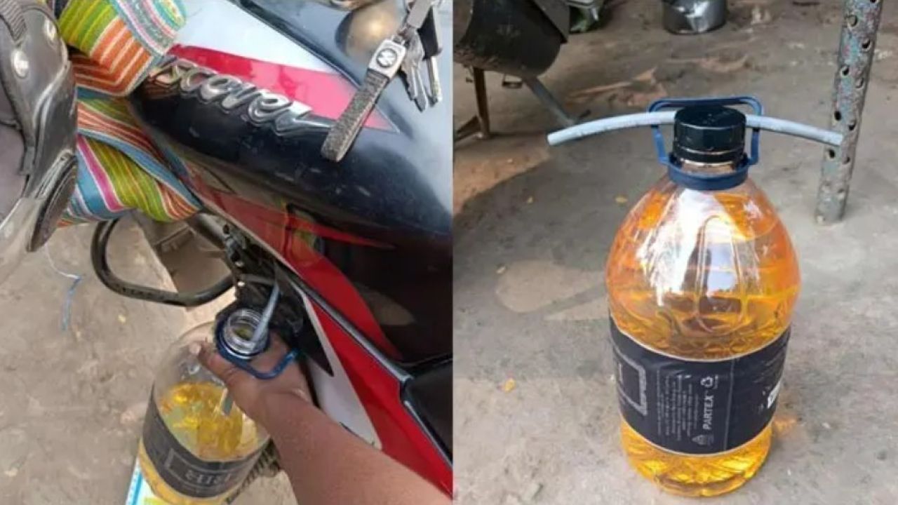 তেল ভরতে গিয়ে হঠাৎ বাইকে আগুন, দগ্ধ চালক