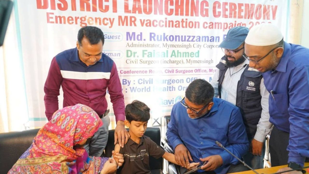 ময়মনসিংহে হামের লক্ষণ নিয়ে আরও একজনের মৃত্যু, শুরু হয়েছে টিকাদান