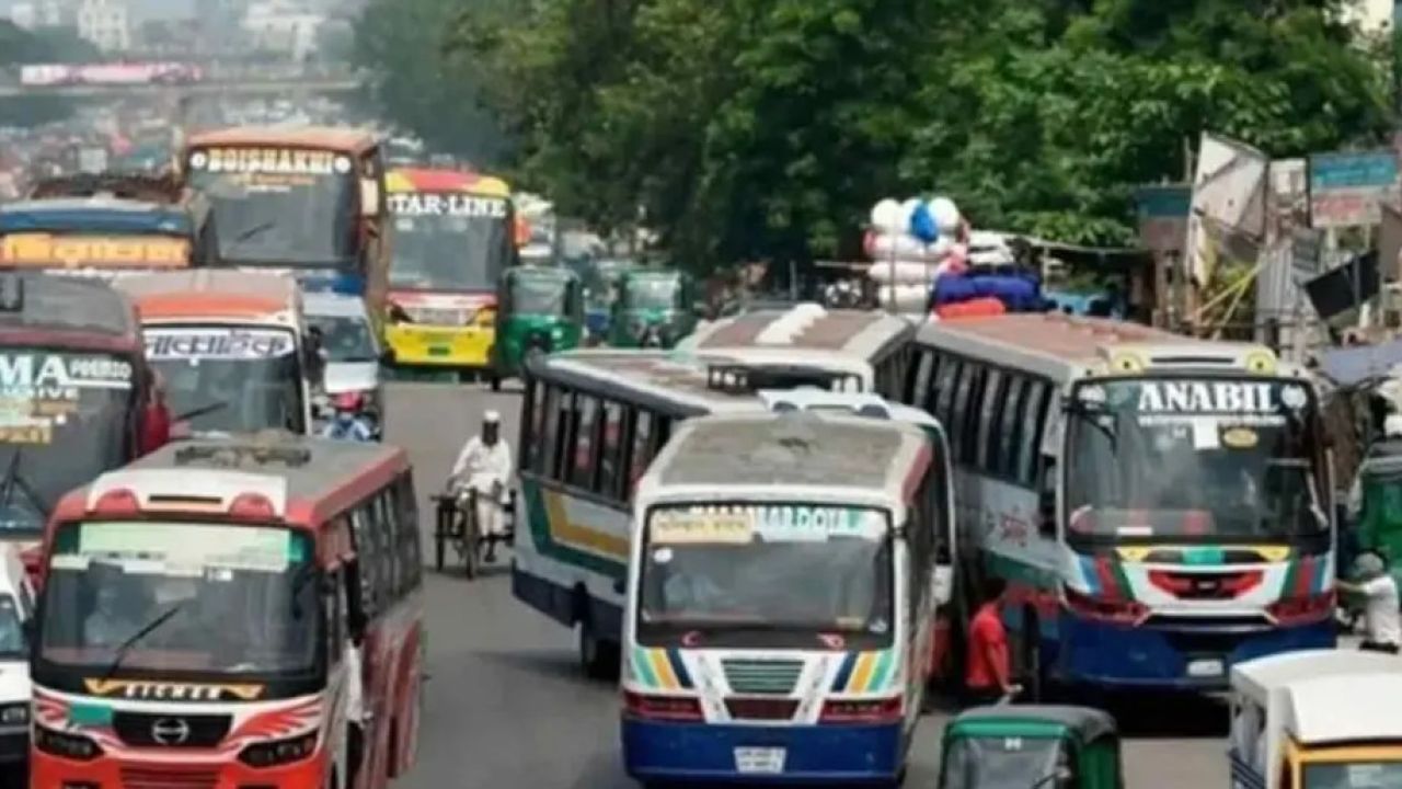 প্রতি কিলোমিটারে বাস ভাড়া বাড়লো ১১ পয়সা
