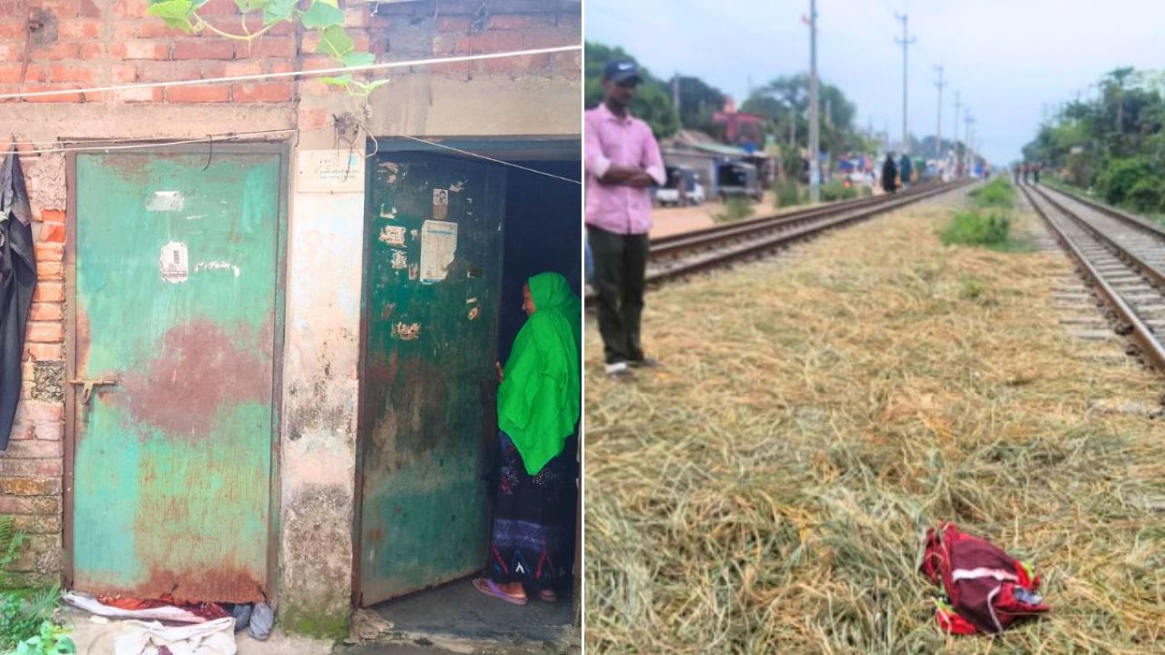 ঘর থেকে ছেলের, রেললাইন থেকে বাবার মরদেহ উদ্ধার