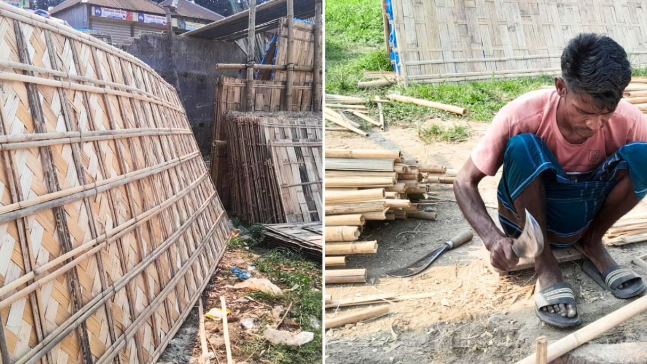 ফুরিয়ে আসছে মুলিবাঁশের দিন, খেয়ে না-খেয়ে দিন কাটছে বাঁশশিল্পীদের