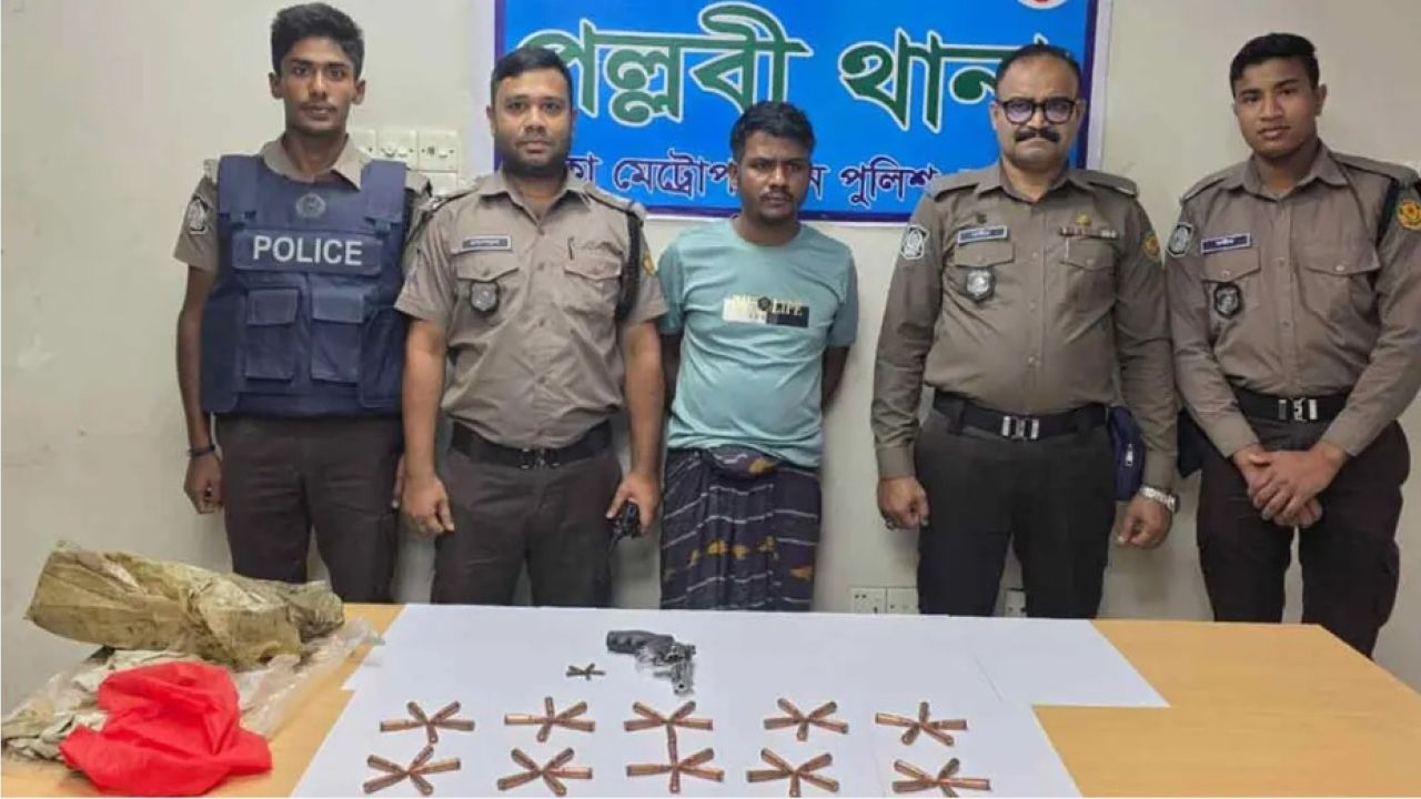 পল্লবীতে বিদেশি আগ্নেয়াস্ত্র-গুলিসহ শুটার বৃন্দা রনি গ্রেপ্তার