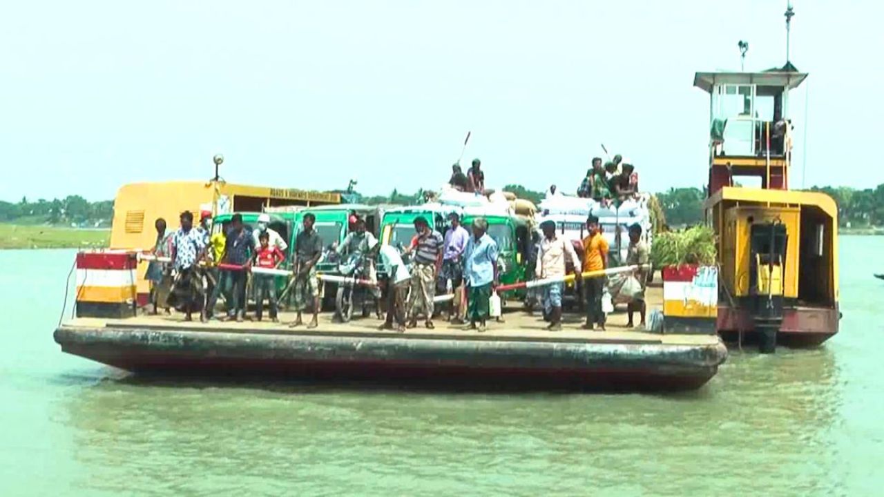 করিমগঞ্জে ধনু নদীর পানি বৃদ্ধি, ফেরি চলাচল ব্যাহত