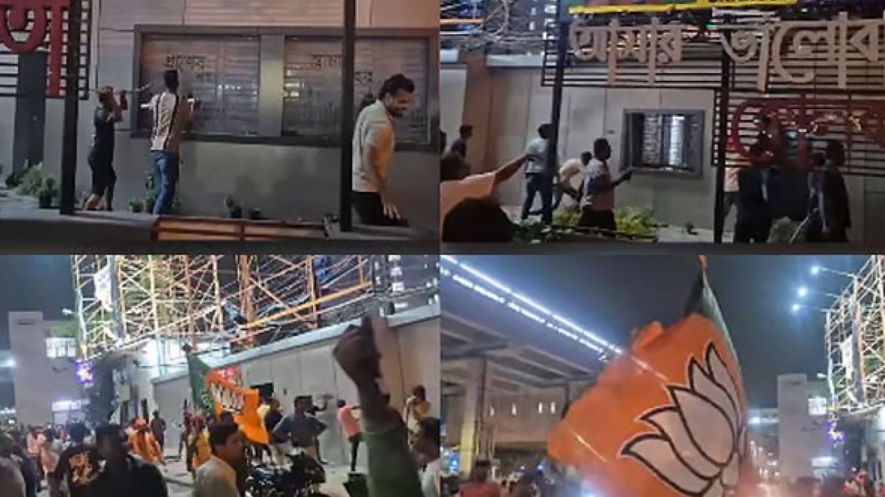 পশ্চিমবঙ্গজুড়ে তৃণমূল কার্যালয়ে হামলা-ভাঙচুর