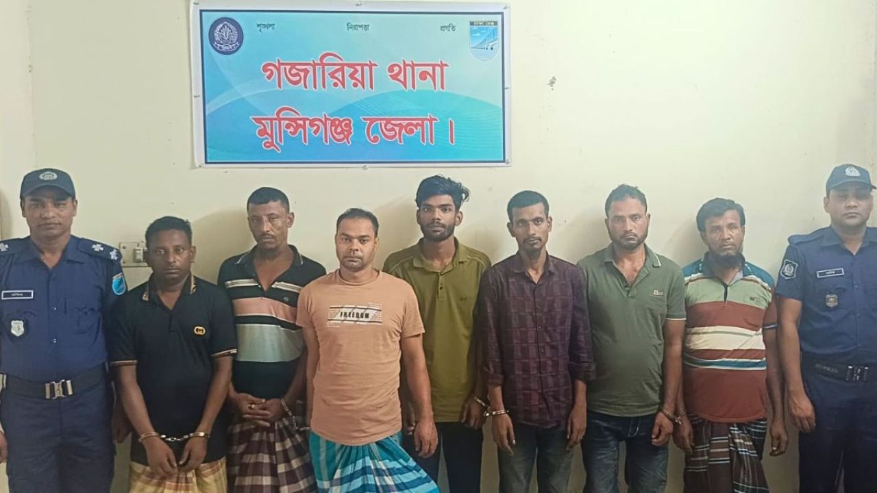 গজারিয়ায় সিএনজি চোর চক্রের ৩ সদস্যসহ গ্রেপ্তার ৯