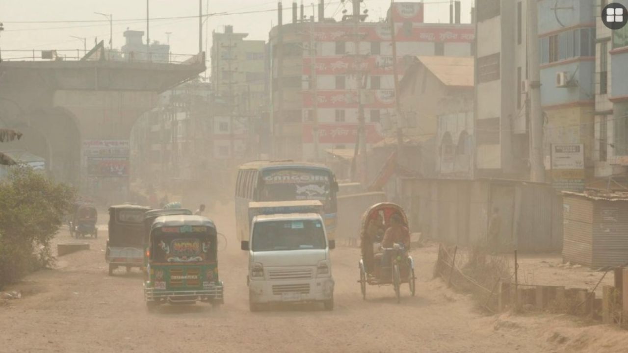 দূষণের দিক দিয়ে কিছুটা স্বস্তিতে ঢাকা