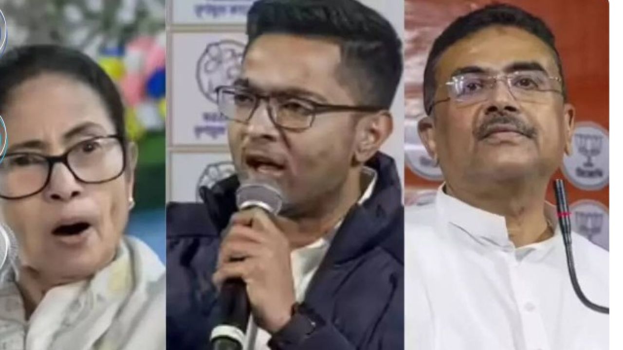 আরজি কর কাণ্ড থেকে ভাইপোর সম্পত্তি: ডায়মন্ড হারবারে শুভেন্দুর জোড়া আক্রমণ