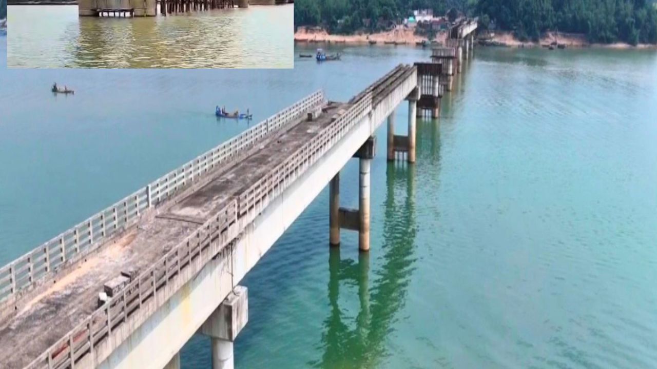যাদুকাটা নদীতে ভেঙে পড়ল নির্মাণাধীন সেতুর ৫ গার্ডার