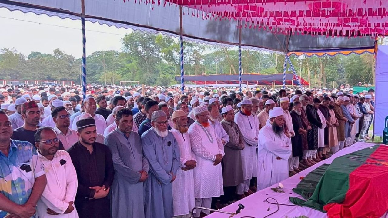 সাবেক প্রতিমন্ত্রী মিজানুর রহমান সিনহার দাফন সম্পন্ন