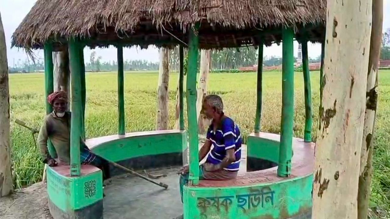 সুন্দরগঞ্জে কৃষকদের জন্য পরম আশ্রয় ‘কৃষক ছাউনি’