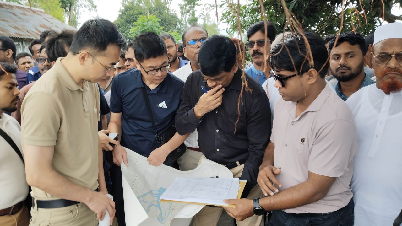 ধরলায় সেতু নির্মাণের সম্ভাব্যতা যাচাইয়ে চীনা প্রতিনিধিদল