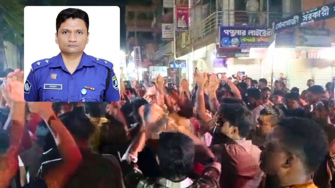 এএসপির প্রত্যাহারের দাবিতে সোনাগাজী থানা ঘেরাও