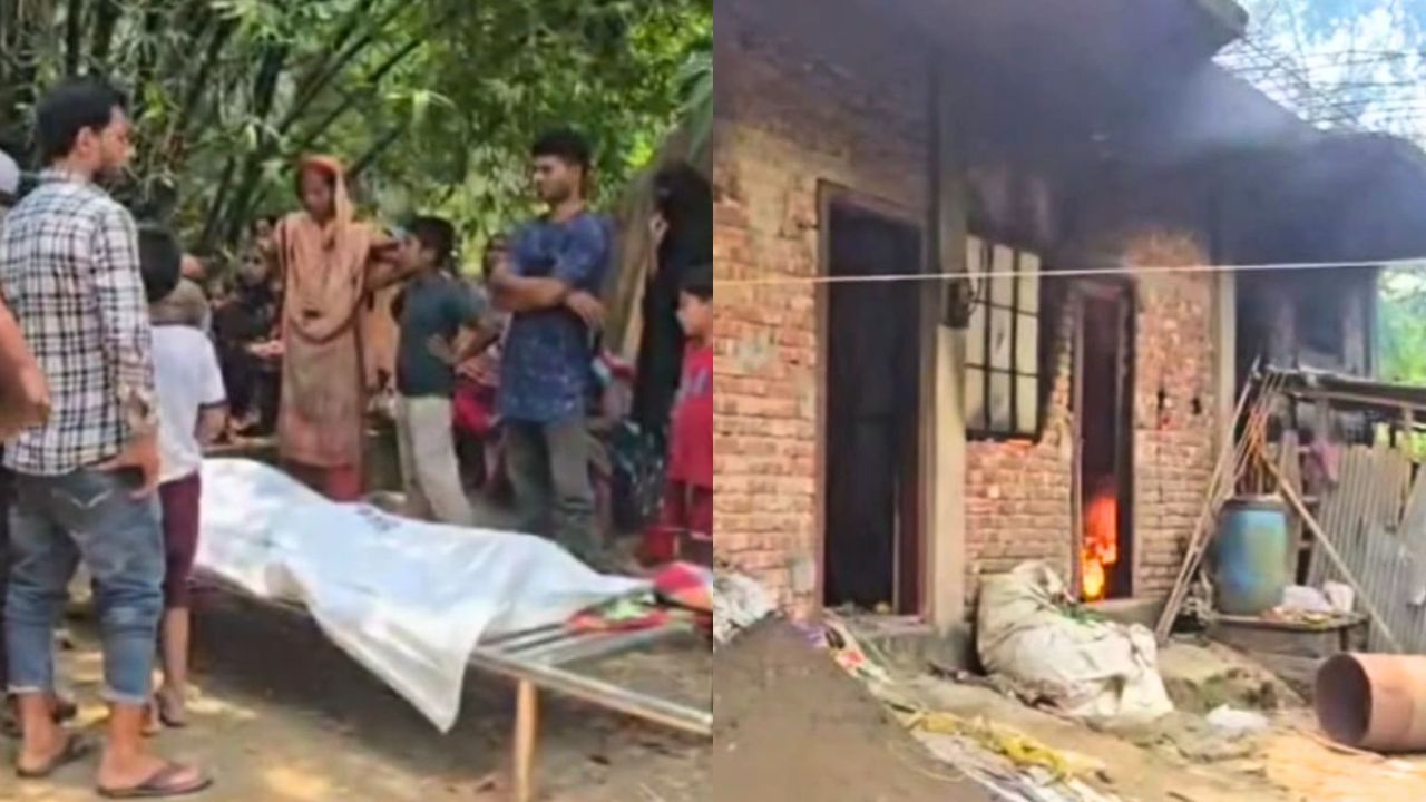 পলাশে যুবককে ছুরিকাঘাতে হত্যা, অভিযুক্তের বাড়িতে আগুন