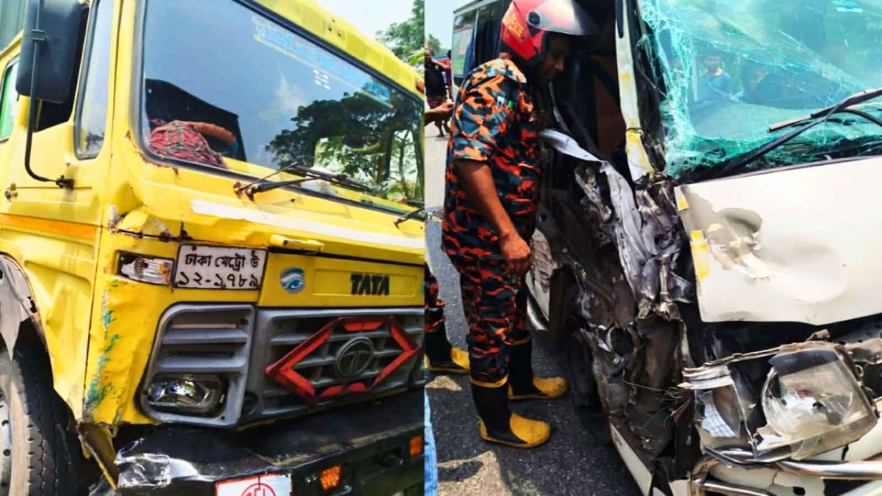 গৌরনদীতে সড়ক দুর্ঘটনায় একই পরিবারের ৫ জন আহত