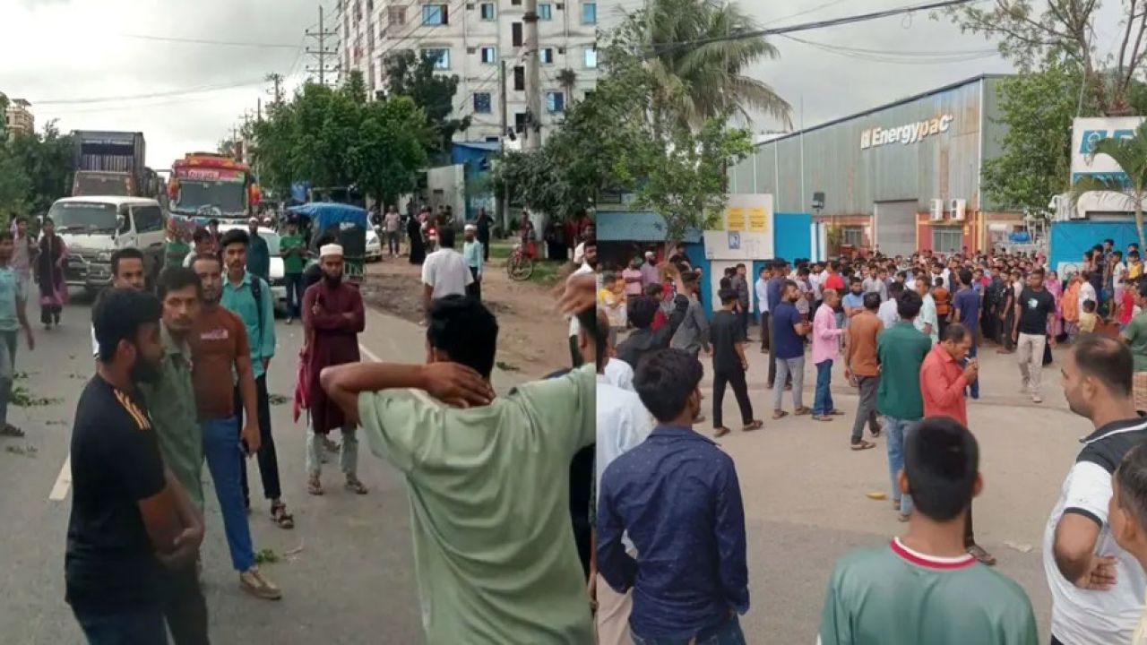 নবীনগর-চন্দ্রা মহাসড়ক অবরোধ, ঘরমুখো মানুষের ভোগান্তি