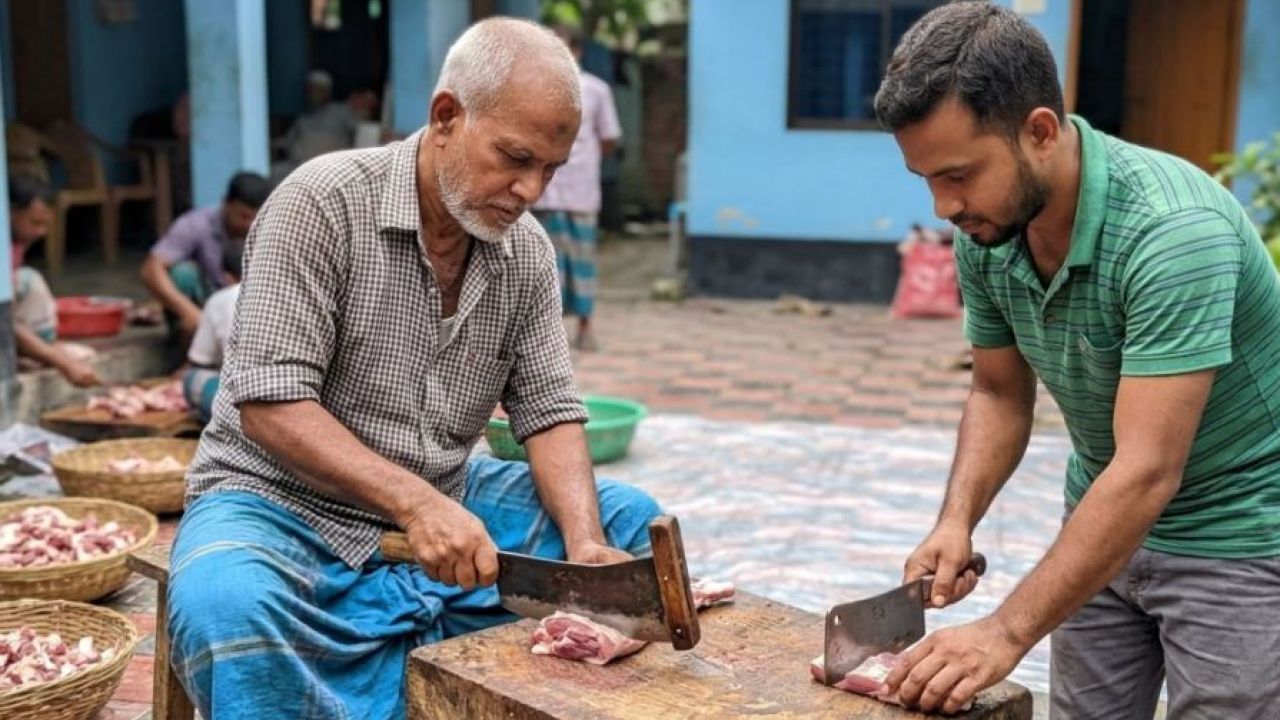 মাংস কাটতে গিয়ে দুর্ঘটনা এড়াবেন যেভাবে