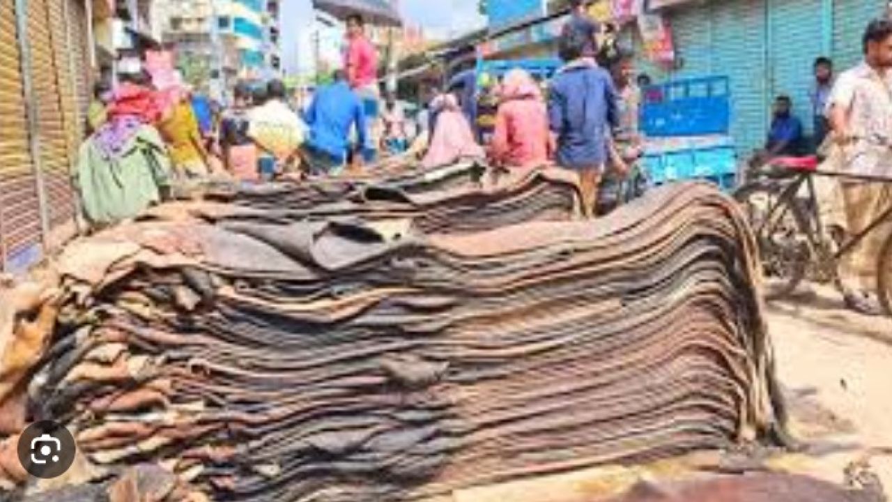 পশুর চামড়ার বাজারে এবারও ধস 