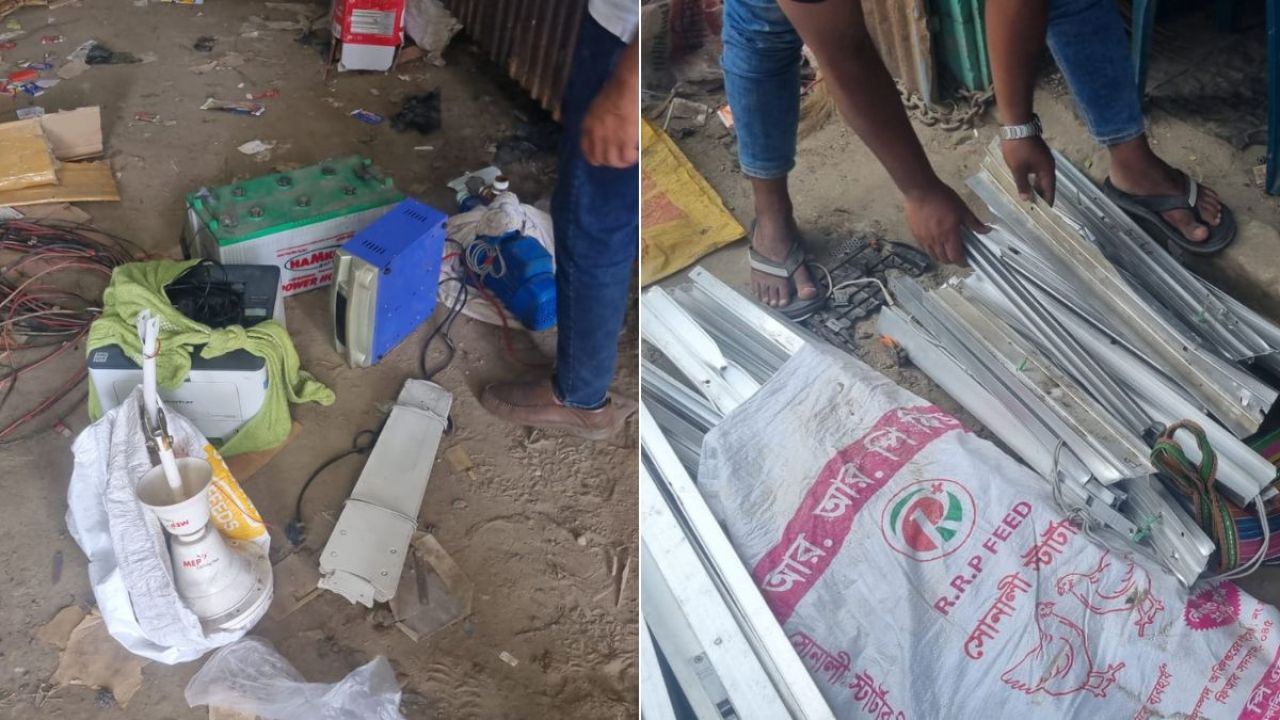 ভাঙারির দোকানে ভূমি অফিসের মালামাল