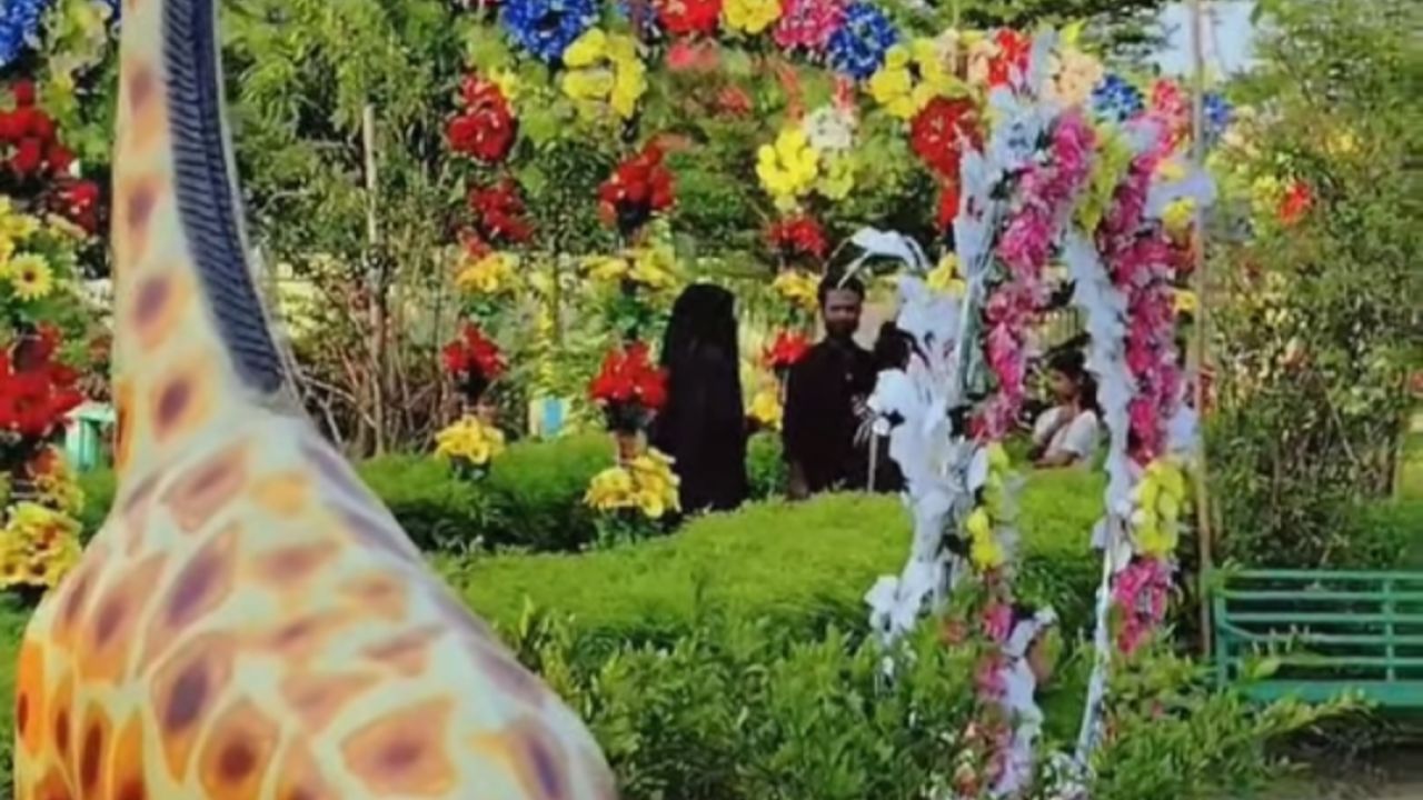 ঘোড়াশালে বিনোদনকেন্দ্রে দর্শনার্থীদের উপচে পড়া ভিড়