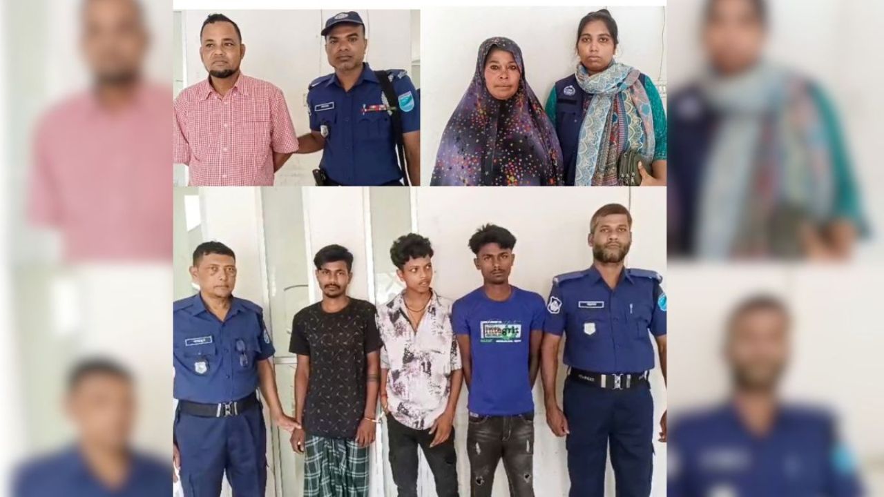ডাসারে সাজাপ্রাপ্ত পলাতক আসামিসহ গ্রেপ্তার ৫