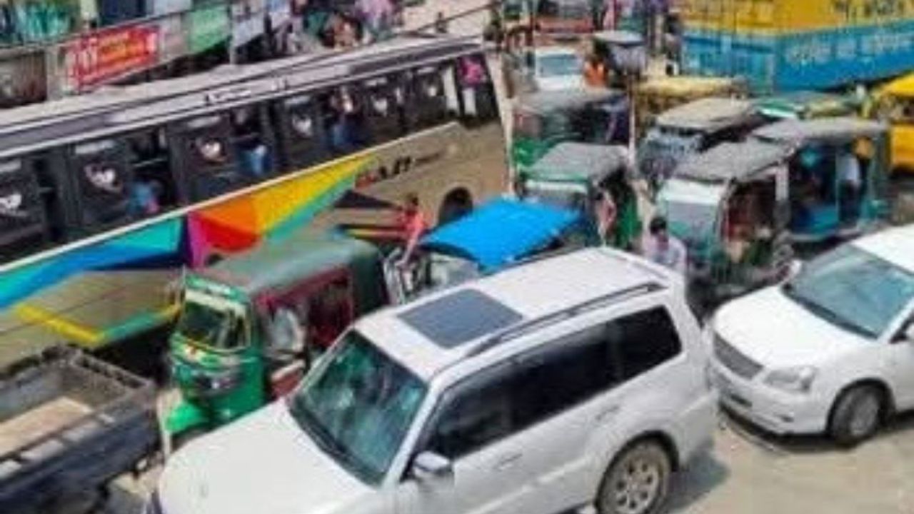 শ্রীমঙ্গলে তাপপ্রবাহ ও যানজটে নাকাল জনজীবন