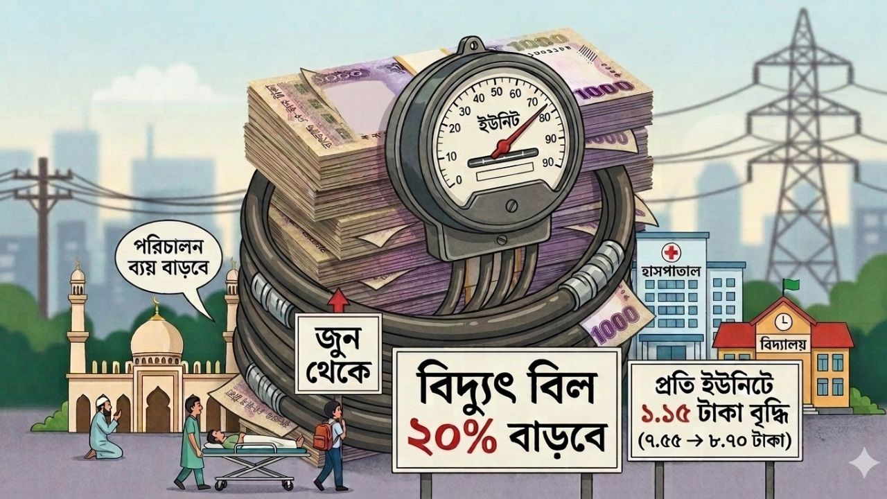 মসজিদ, হাসপাতাল, শিক্ষাপ্রতিষ্ঠানের বিদ্যুৎ বিল বাড়লো