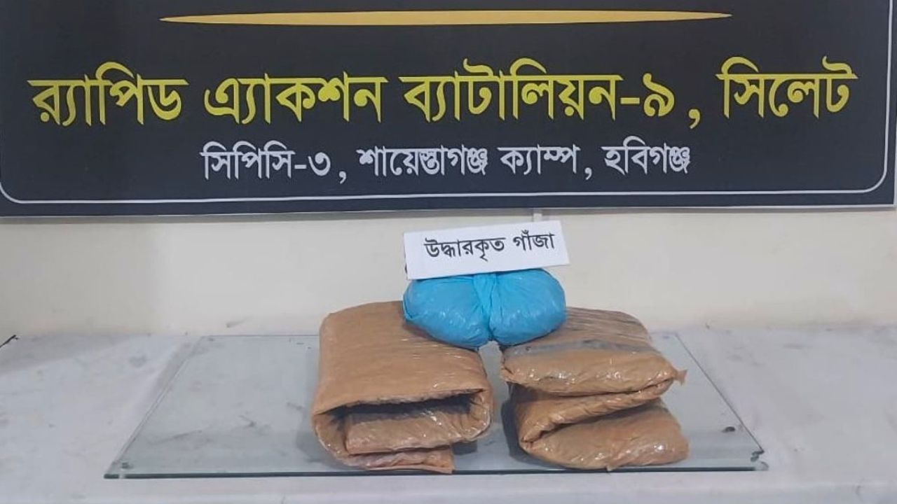বানিয়াচংয়ে সাড়ে ৬ কেজি গাঁজাসহ ২ যুবক গ্রেপ্তার