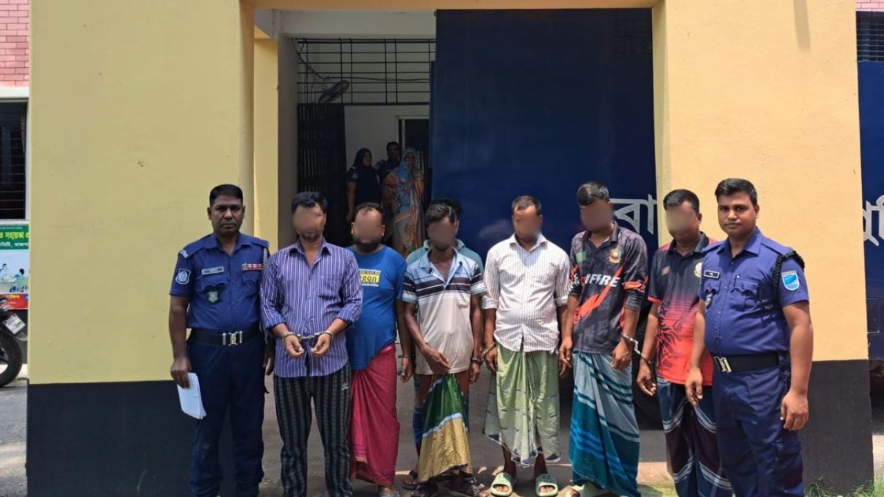 গোয়ালন্দঘাটে ওয়ারেন্টভুক্ত ৭ আসামি গ্রেপ্তার