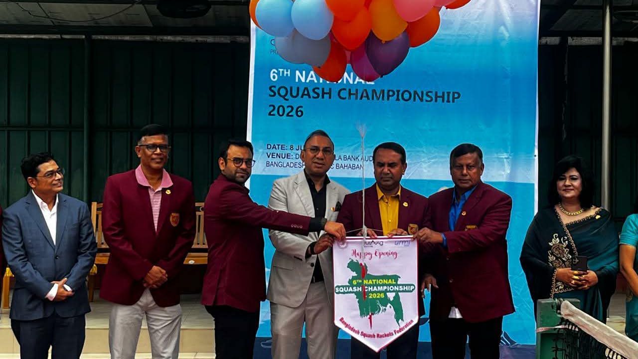 চূড়ান্ত পর্বে গড়াল টুরাগ অ্যাক্টিভ ৬ষ্ঠ জাতীয় স্কোয়াশ চ্যাম্পিয়নশিপ ২০২৬