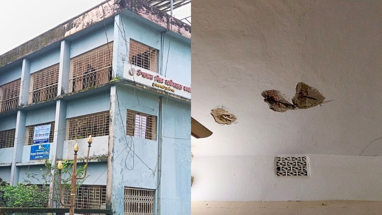 ঝুঁকিপূর্ণ ভবনে চলছে আট দপ্তরের কার্যক্রম