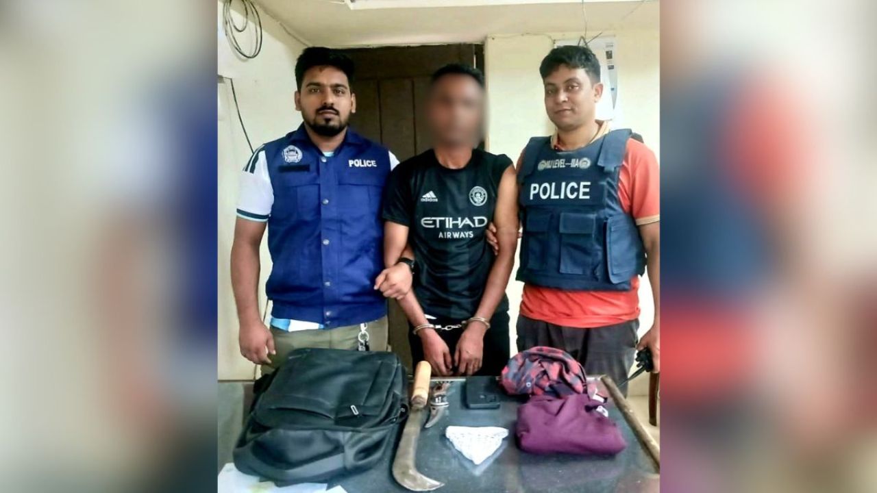 নবীগঞ্জে অস্ত্রসহ সন্দেহভাজন ছিনতাইকারী আটক