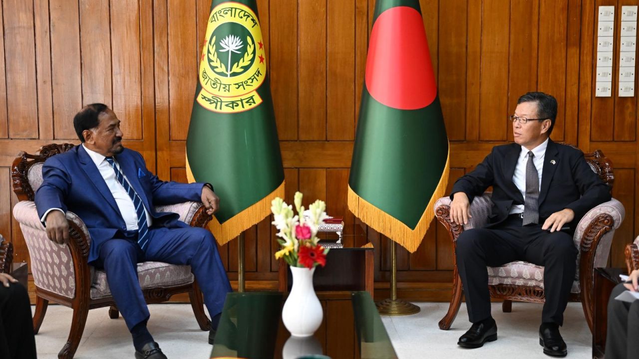 জাপানে দক্ষ জনশক্তি রপ্তানীতে রাষ্ট্রদূতের সহযোগিতা কামনা স্পিকারের