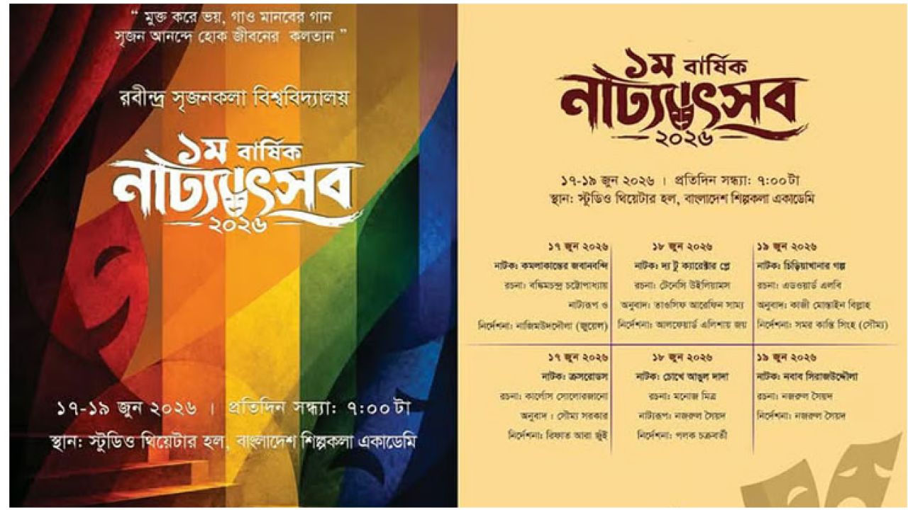 ছয় নাটক নিয়ে শুরু হচ্ছে রবীন্দ্র সৃজনকলার নাট্যোৎসব