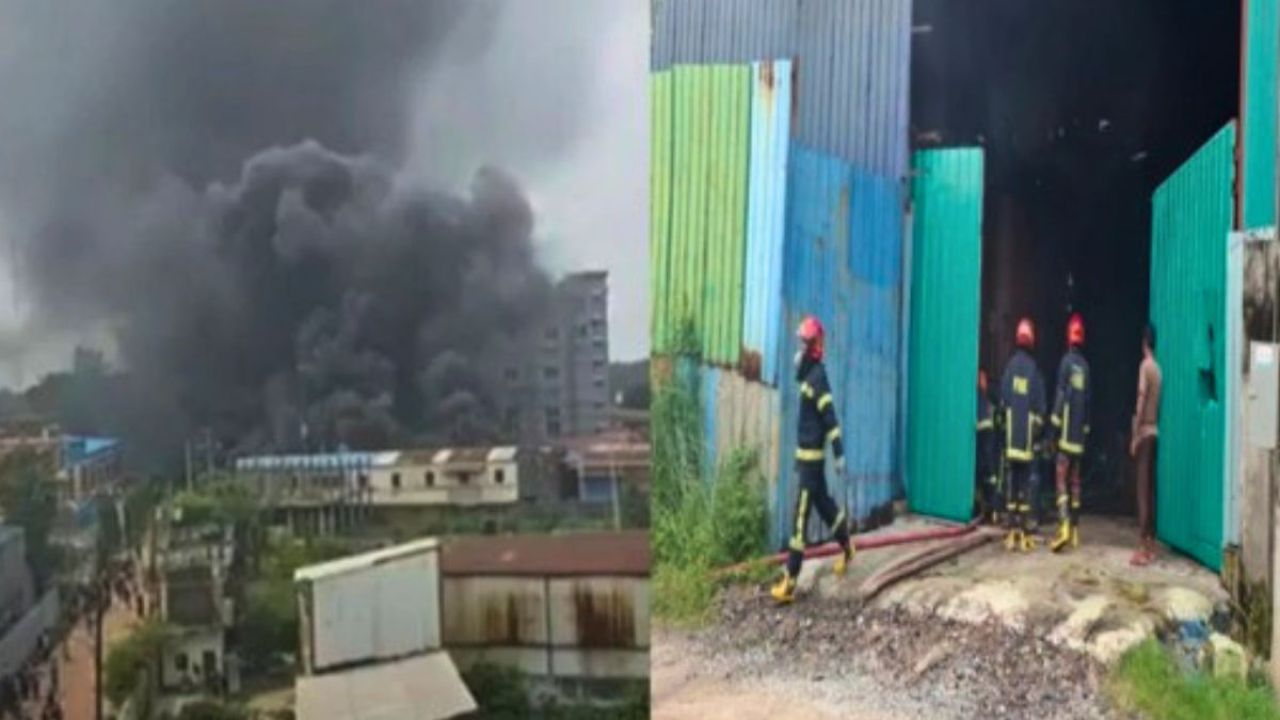 পূবাইলে নাম বদলে চালু হওয়া টায়ার কারখানায় ফের বিস্ফোরণ