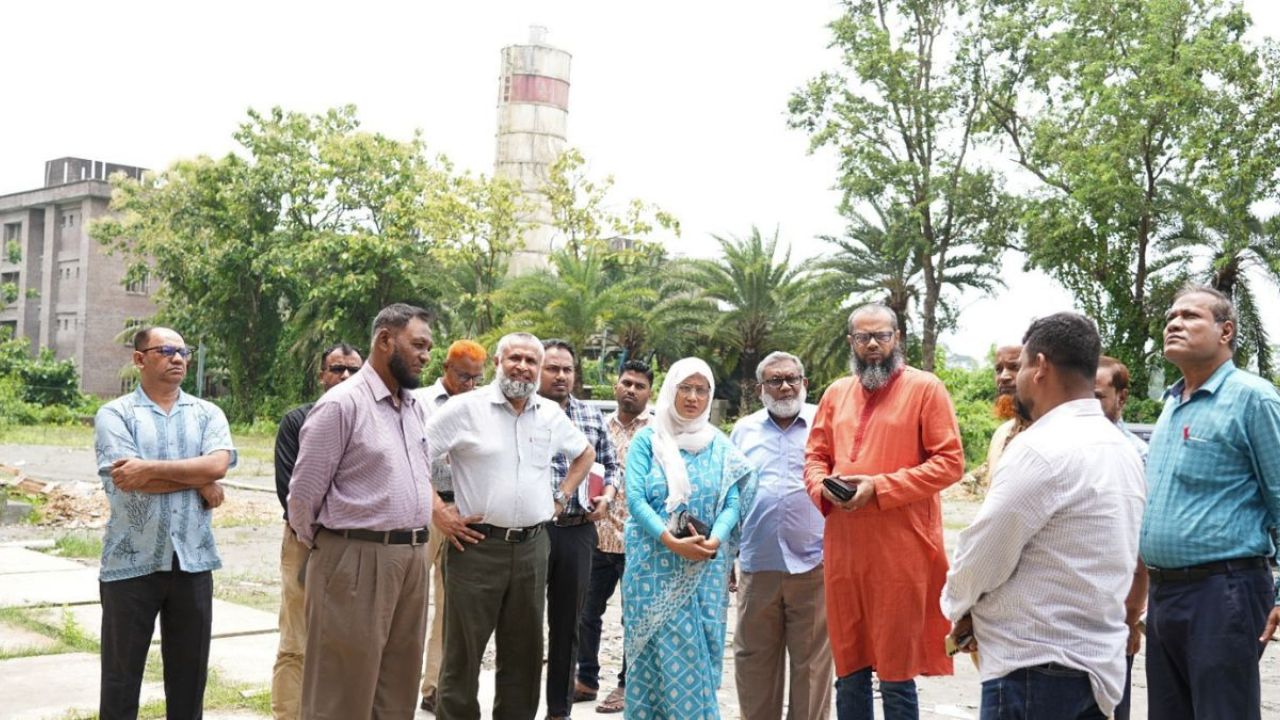 পরিকল্পনা কমিশনের পরিচালকের পবিপ্রবি’র উন্নয়ন প্রকল্প পরিদর্শন