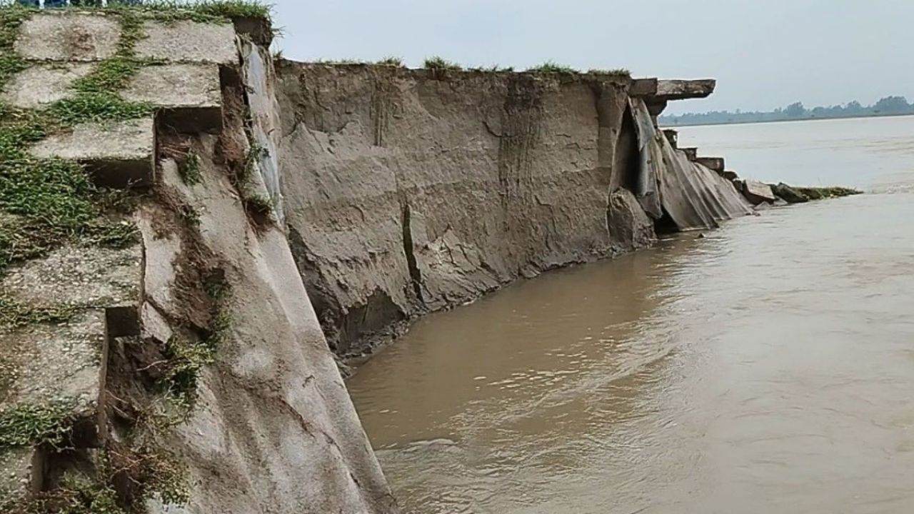 তিস্তার পানি বৃদ্ধিতে হুমকিতে মহিপুর ব্রিজ 