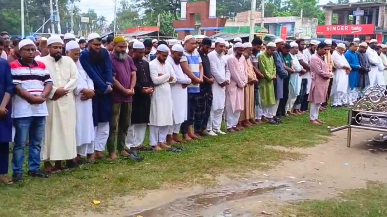 ফরিদপুরে ডিবি হেফাজতে মৃত্যুবরণকারী প্রান্তের জানাজা সম্পন্ন