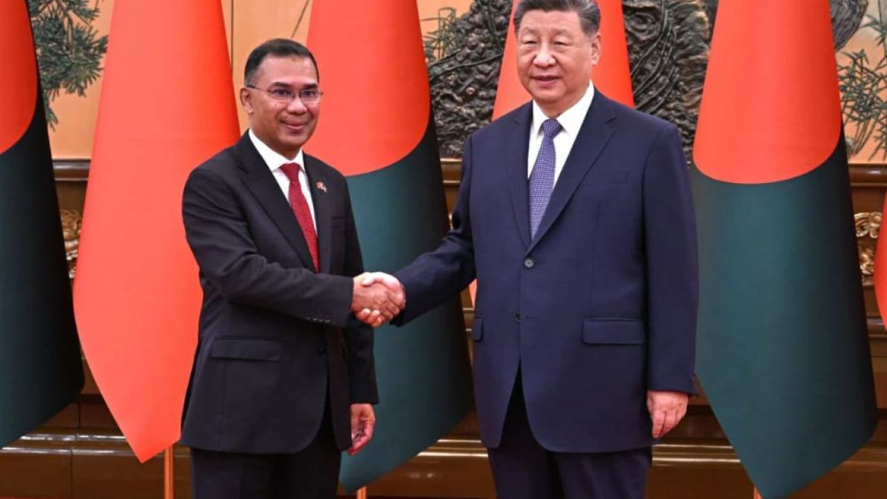 চীনের প্রেসিডেন্টের সঙ্গে প্রধানমন্ত্রী তারেক রহমানের সাক্ষাৎ