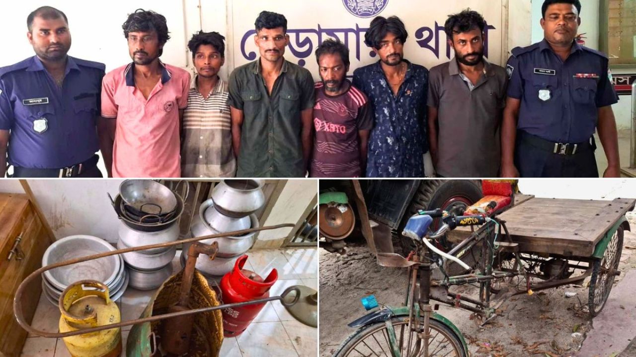 ভাঙাড়ির দোকানে চোরাই পণ্যের হাট, গ্রেপ্তার ৬