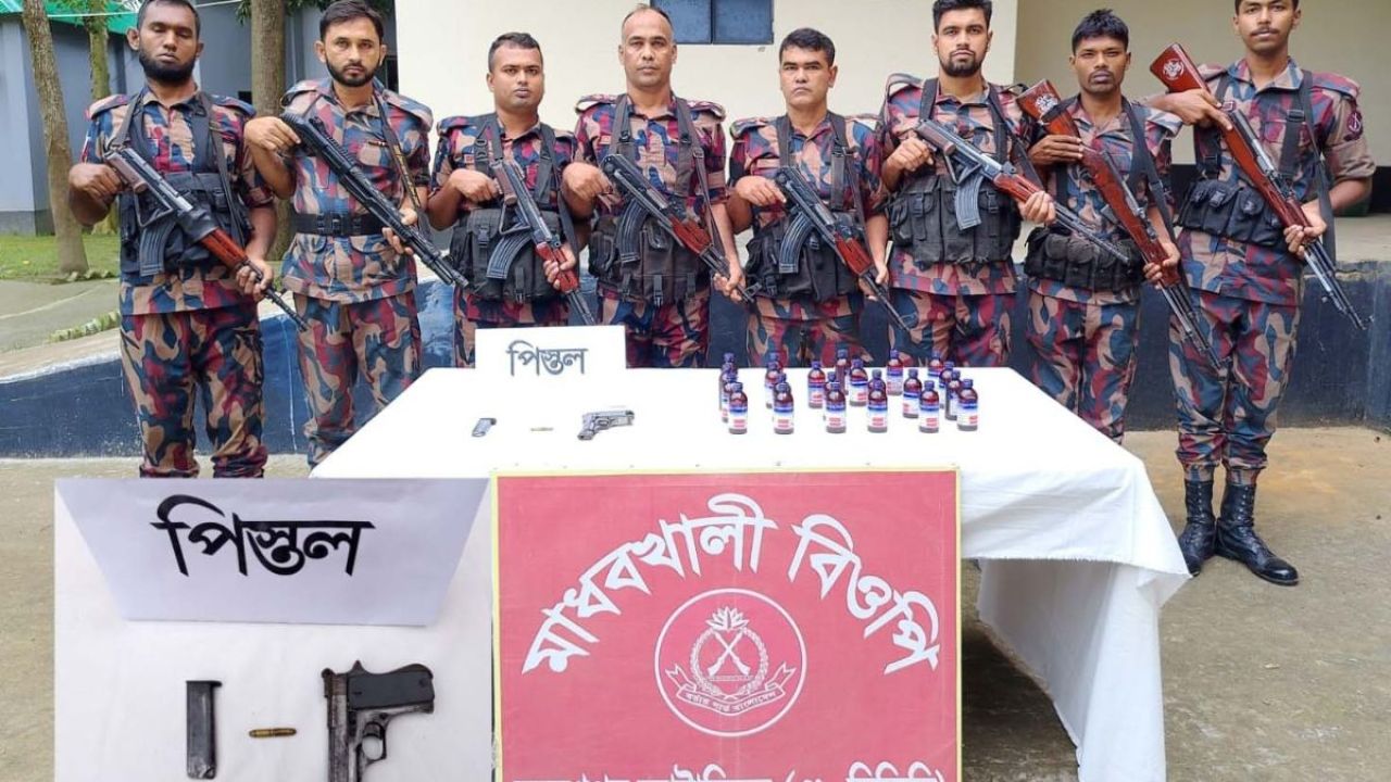 জীবননগর সীমান্তে বিদেশি পিস্তল ও মাদক উদ্ধার