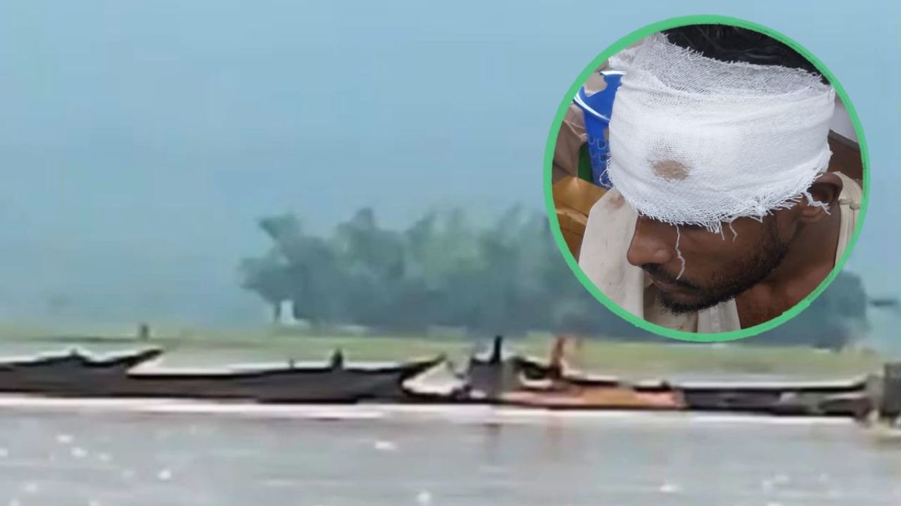 তাহিরপুরে বালু উত্তোলনের ভিডিও করায় যুবককে মারধর