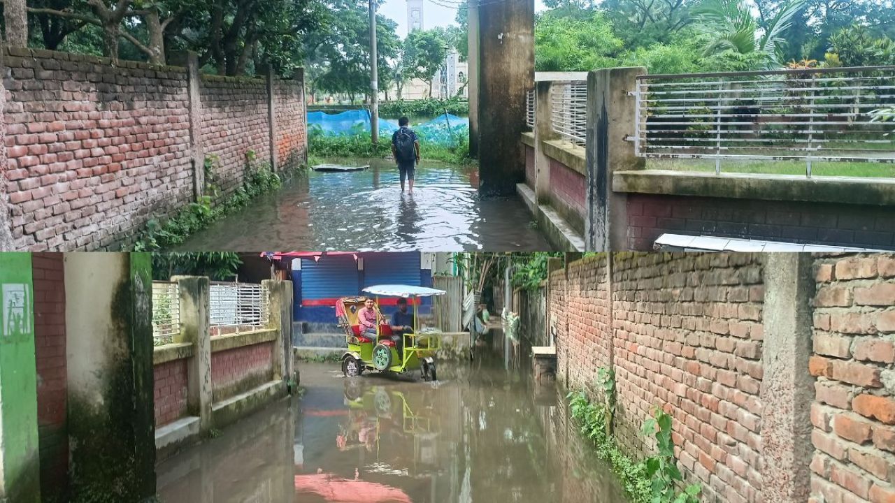 এক হাত দূরে ইউএনও অফিস, তবুও জলাবদ্ধতা
