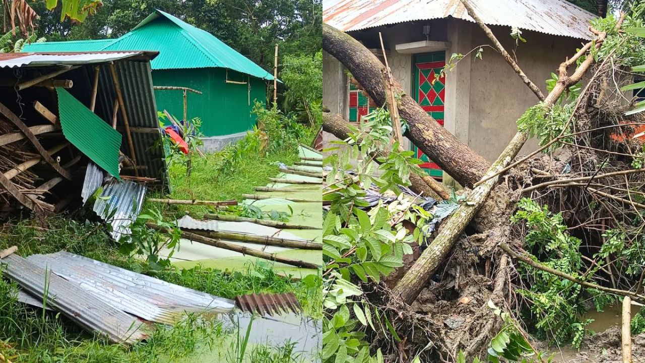 সোনাগাজীতে ৪০ সেকেন্ডের টর্নেডোর তাণ্ডব, লন্ডভন্ড ৩৫ পরিবার